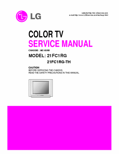 LG 21FC1RG Schematic Diagram